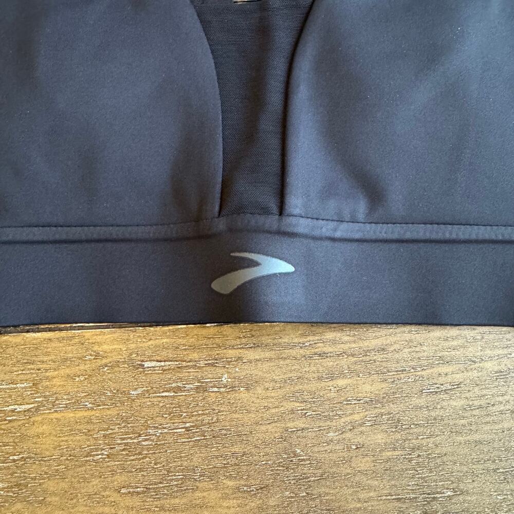 BROOKS Drive Plunge Sports Bra Size XS High Impact Black Compression Running NWT - Picture 4 of 7